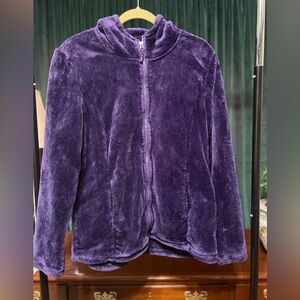32 Degrees Women’s Cozy Fur Hooded Full-Zip Sweater